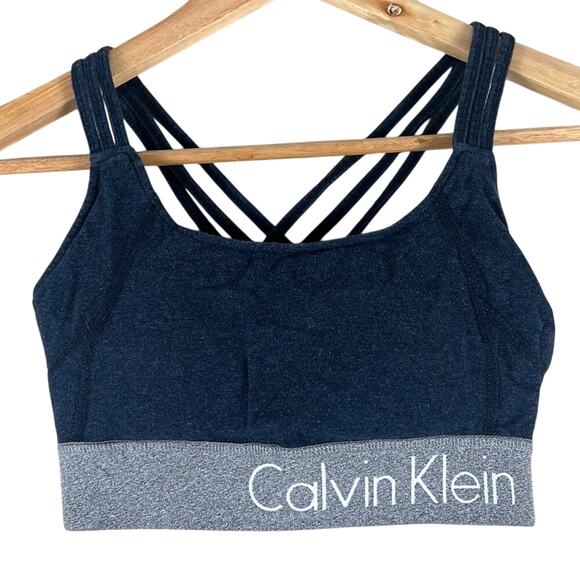 Calvin Klein Performance Blue Sports Bra - Picture 1 of 4